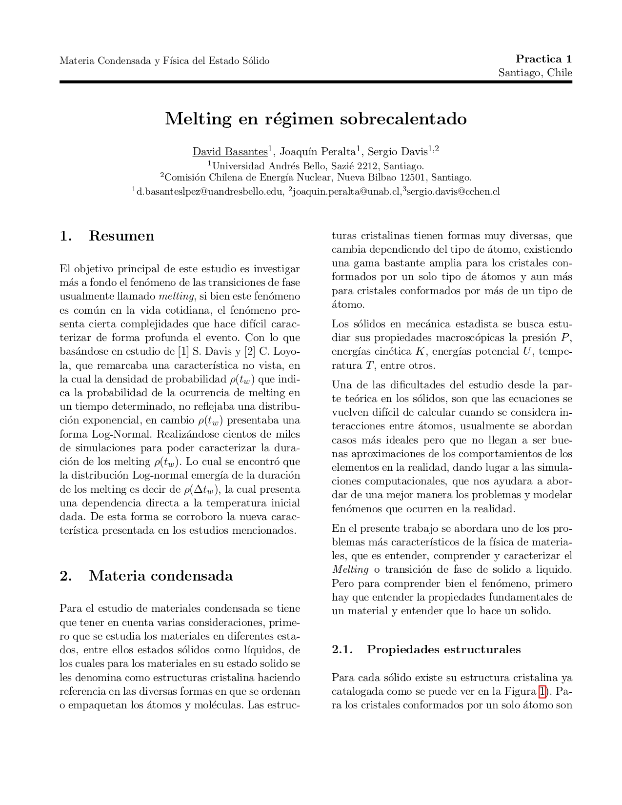 Reporte de investigación 1: Modelamiento estadístico de dinámica molecular en materiales avanzados